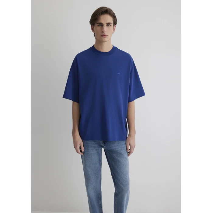 Mavi 0611931-70722 Bisiklet Yaka Mavi Basic Tişört