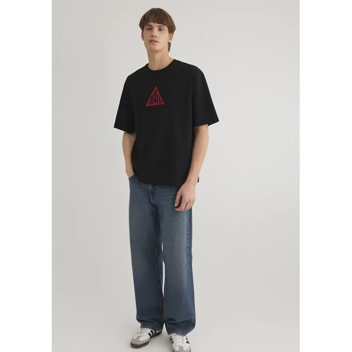 Mavi 0612524-900 Mavi Baskılı Siyah Tişört