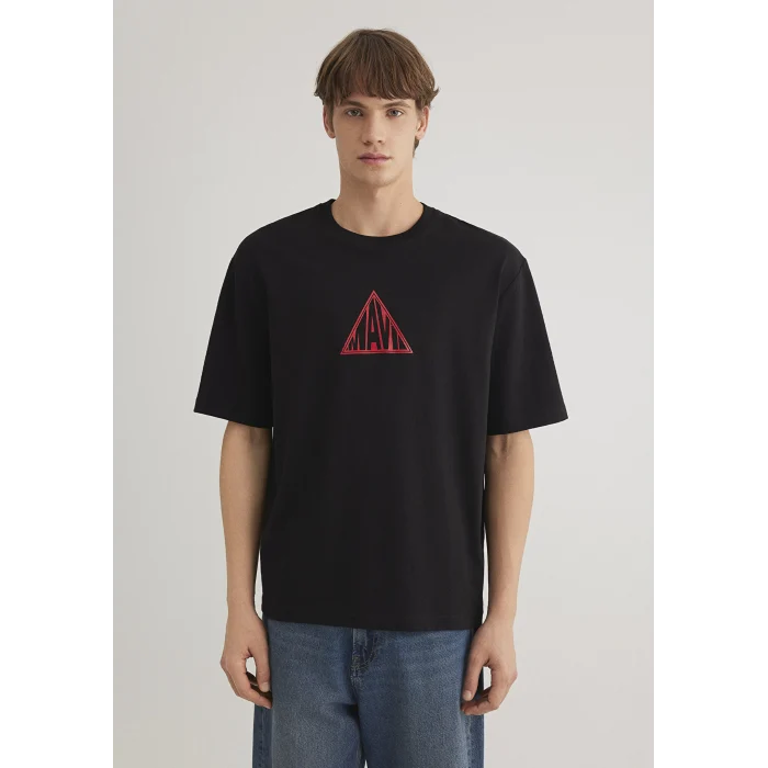 Mavi 0612524-900 Mavi Baskılı Siyah Tişört