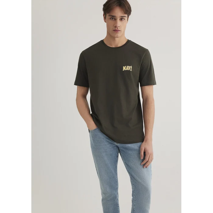 Mavi 0611714-71587 Mavi Logo Baskılı Yeşil Tişört