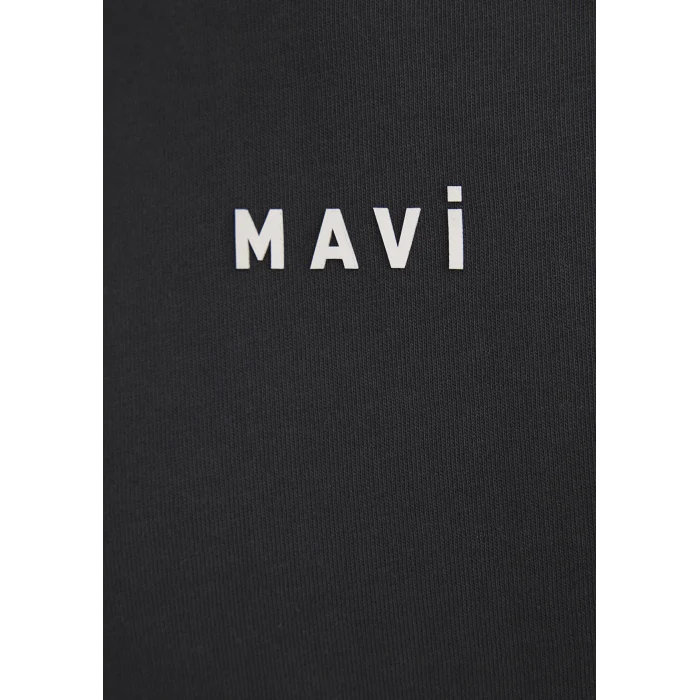Mavi 1612518-70087 Mavi Logo Baskılı Antrasit Tişört