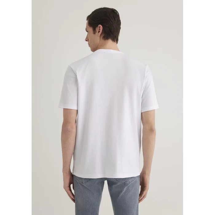 Mavi 0610252-620 Stretch Beyaz Basic Tişört