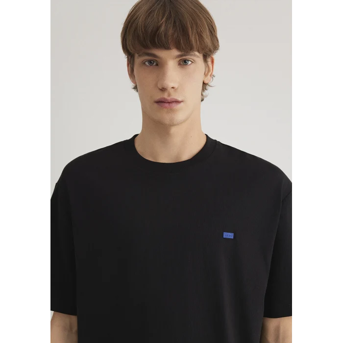 Mavi 0612578-900 Siyah Boxy Fit Basic Tişört