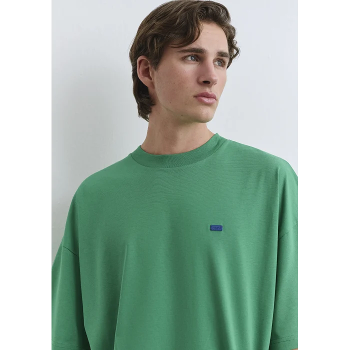 Mavi 0611931-71704 Bisiklet Yaka Yeşil Basic Tişört