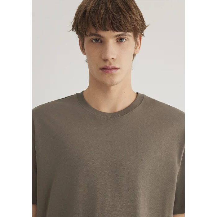 Mavi 066249-70376 Kahverengi Basic Tişört