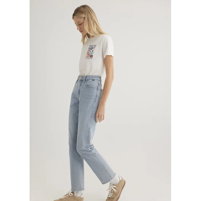 Mavi 1612956-70057 Çiçek Baskılı Ekru Tişört