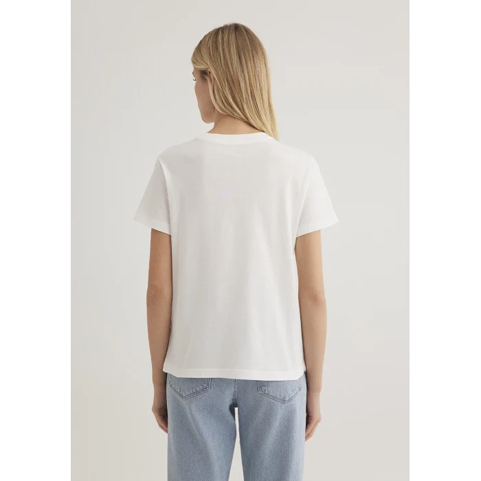 Mavi 1612956-70057 Çiçek Baskılı Ekru Tişört