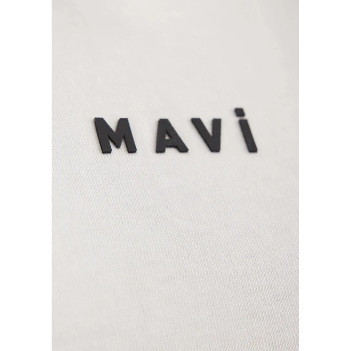 Mavi 1612518-70057 Mavi Logo Baskılı Beyaz Tişört