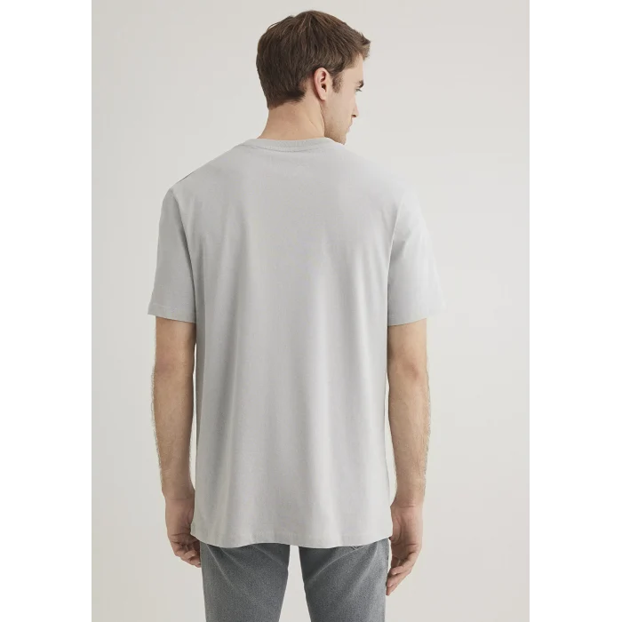 Mavi 0612274-70075 Mavi İstanbul Baskılı Gri Tişört