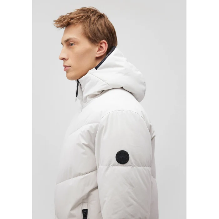 Mavi 0110360-83746 Kapüşonlu Gri Şişme Mont