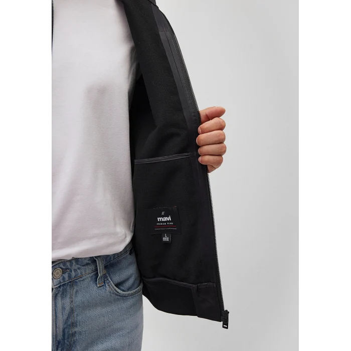 Mavi 0110390-900 Dik Yaka Siyah Ceket