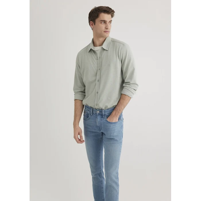 Mavi 0210294-71476 Yeşil Örme Gömlek