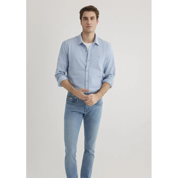 Mavi 0210294-70730 Mavi Örme Gömlek