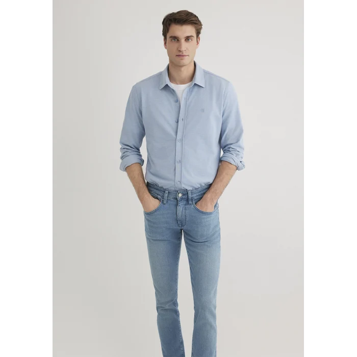 Mavi 0210294-70730 Mavi Örme Gömlek