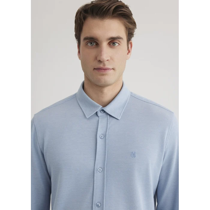 Mavi 0210294-70730 Mavi Örme Gömlek