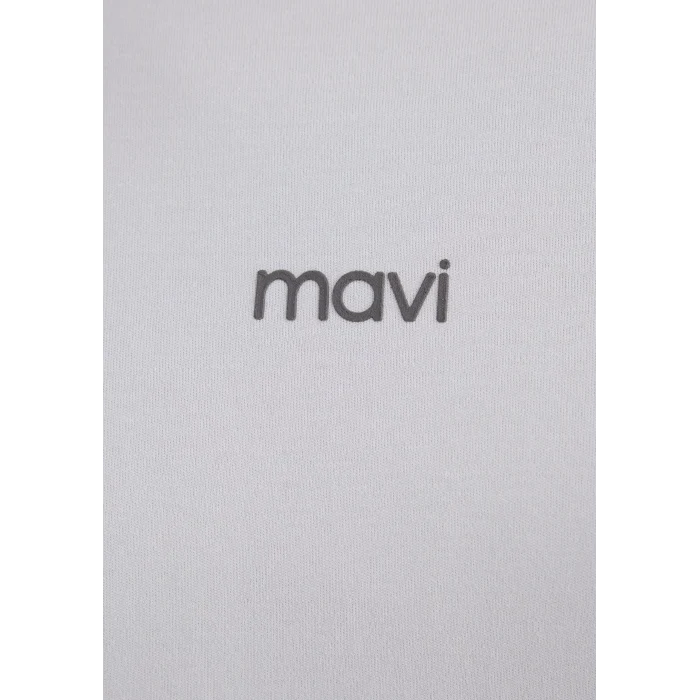 Mavi 1612829-89201 Mavi Logo Baskılı Beyaz Tişört