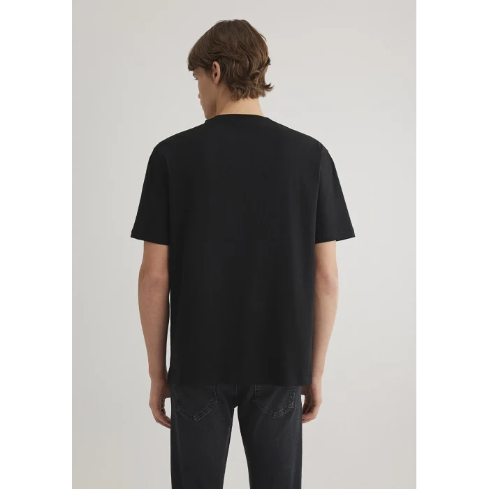 Mavi 067034-900 Mavi Pro Logo Baskılı Siyah Tişört