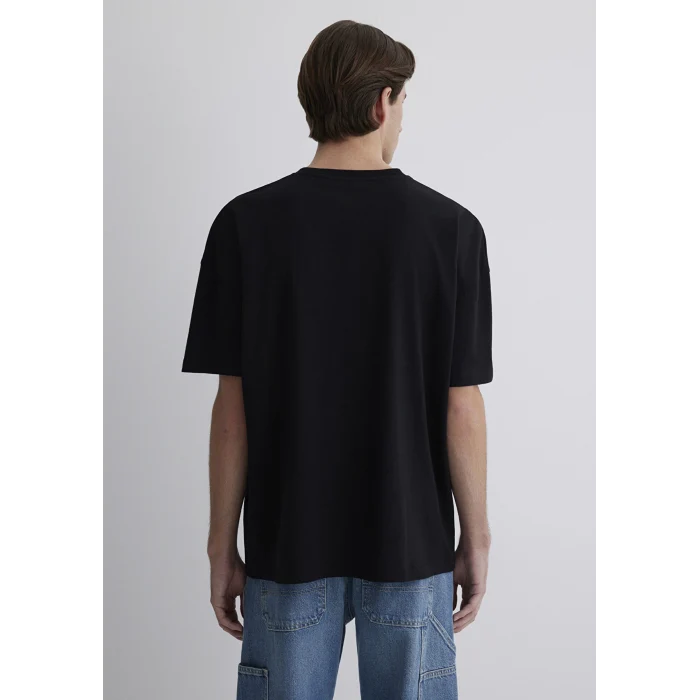 Mavi 066902-900 Organik Pamuk Siyah Oversize Tişört