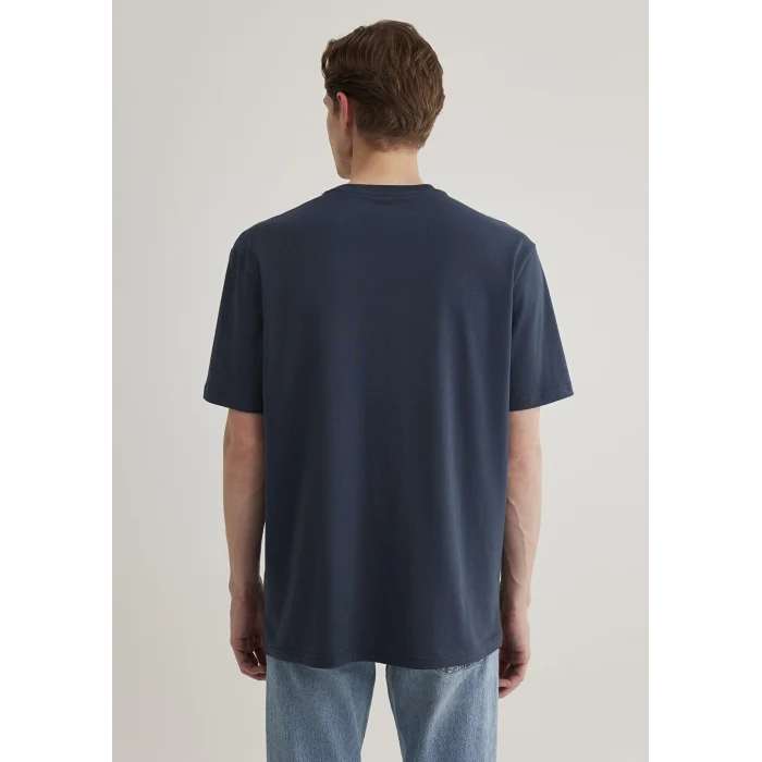 Mavi 067074-33207 Mavi Logo İşlemeli Lacivert Basic Tişört