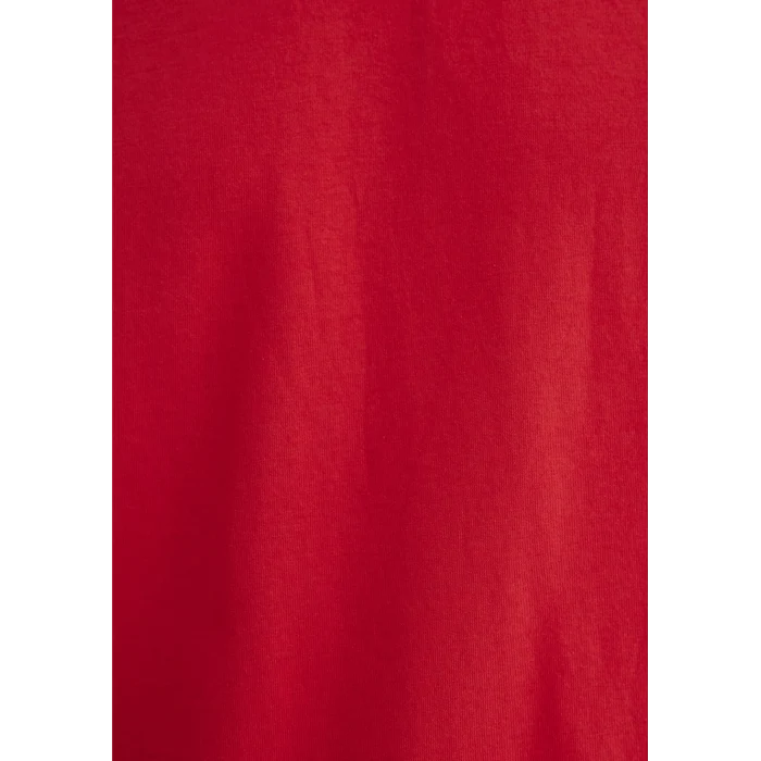 Mavi 067074-70471 Mavi Logo İşlemeli Kırmızı Basic Tişört