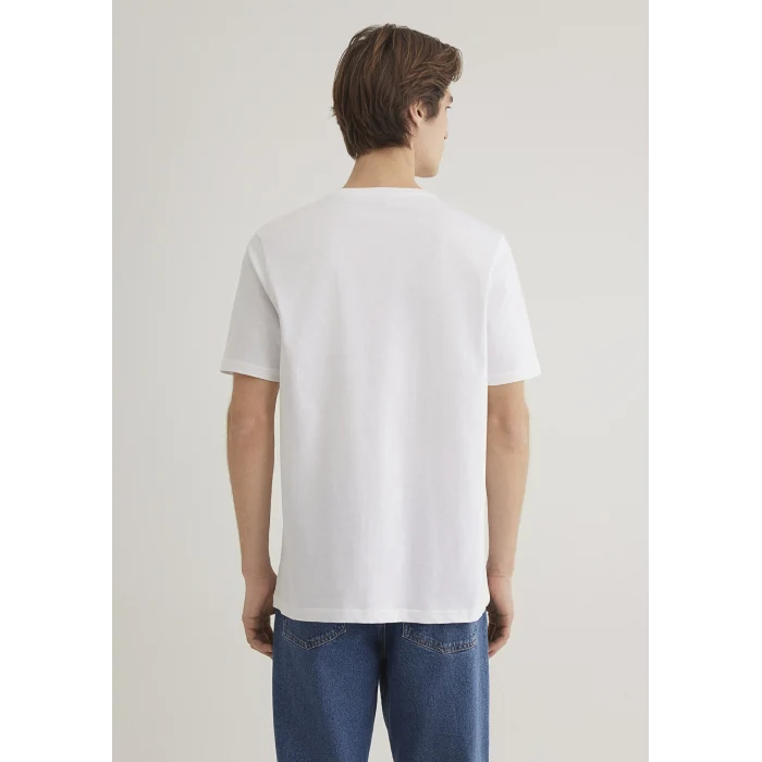 Mavi 067153-622 Kırmızı Miav Baskılı Beyaz Tişört