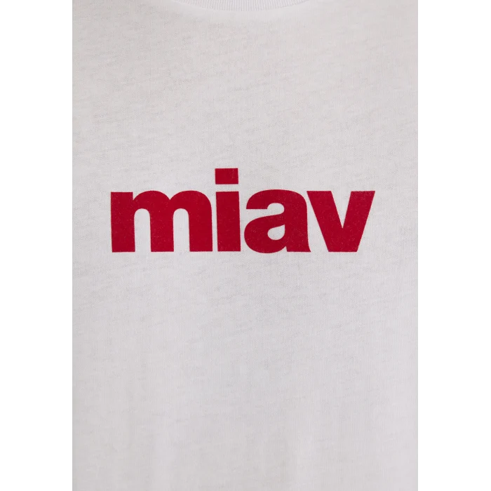 Mavi 067153-622 Kırmızı Miav Baskılı Beyaz Tişört