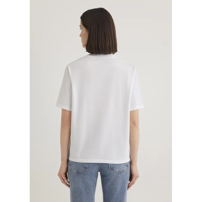 Mavi 1611594-620 Mavi Logo Baskılı Beyaz Tişört