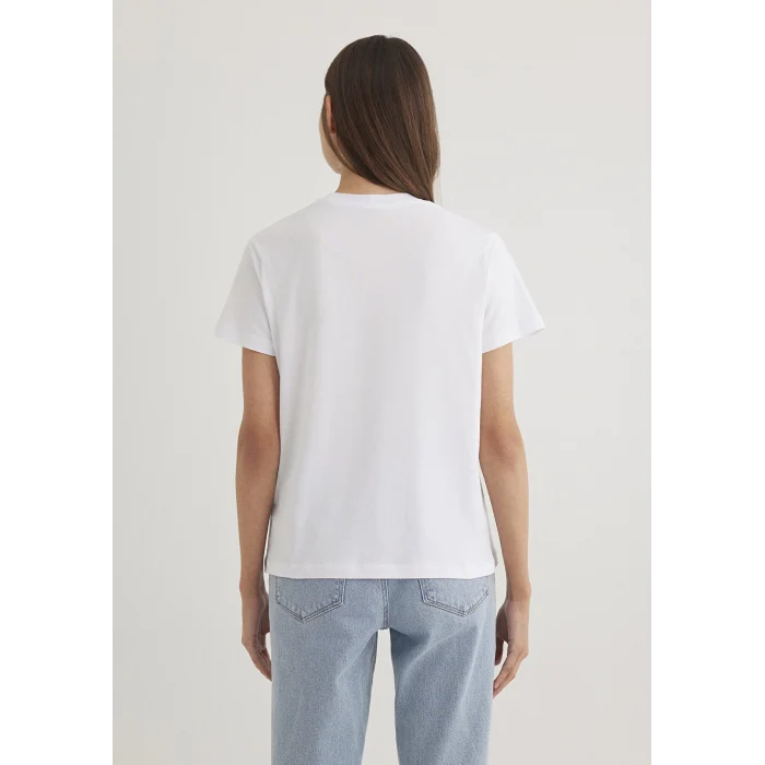 Mavi 1612242-620 Mavi Baskılı Beyaz Tişört