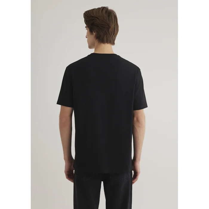 Mavi 0611745-900 Mavi Jeans Baskılı Siyah Tişört