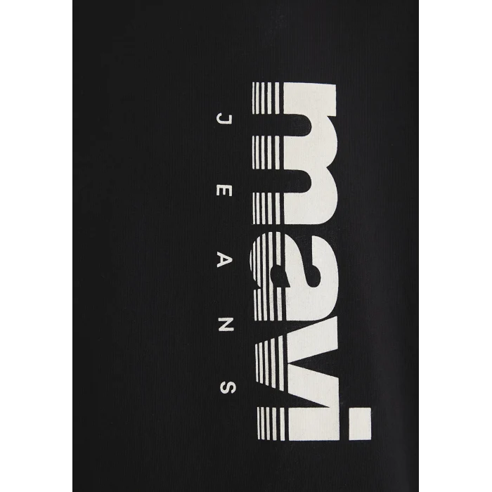 Mavi 0611745-900 Mavi Jeans Baskılı Siyah Tişört