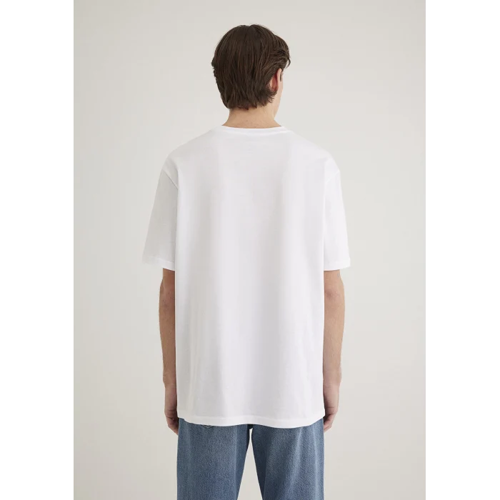 Mavi 0610100-620 Mavi Naskışlı Beyaz Tişört