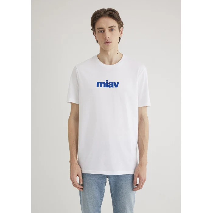 Mavi 067153-620 Miav Baskılı Beyaz Tişört