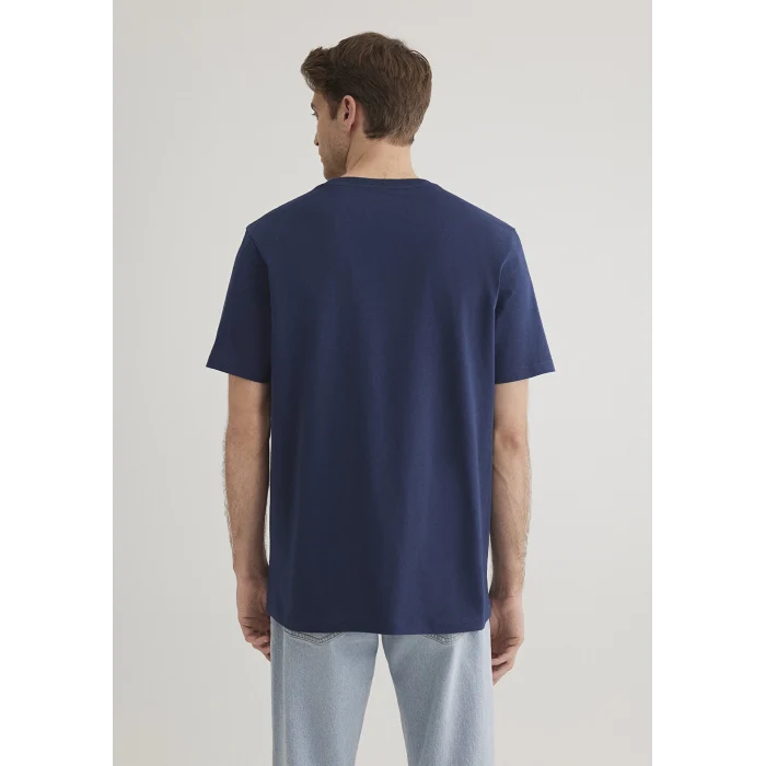 Mavi 066842-70758 Mavi Logo Baskılı Lacivert Tişört