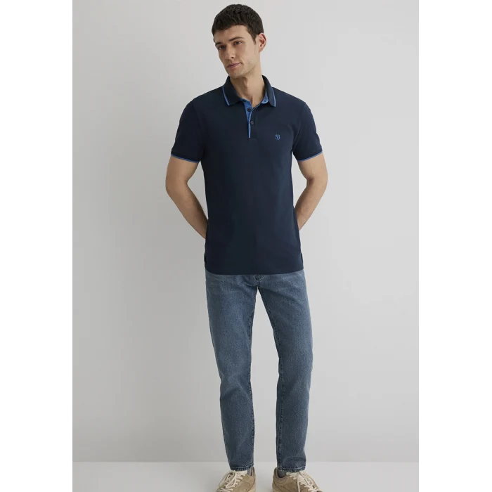 Mavi 062373-28417 Yaka Detaylı Lacivert Polo Tişört