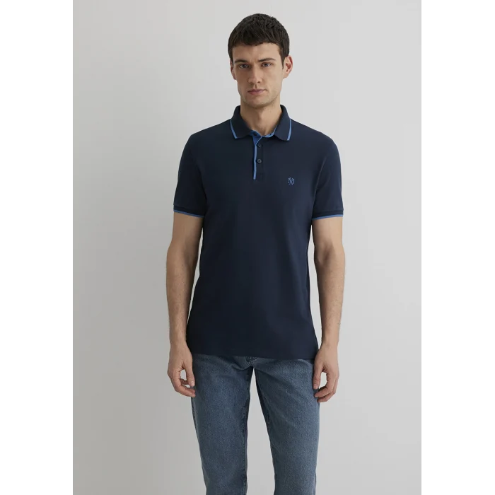 Mavi 062373-28417 Yaka Detaylı Lacivert Polo Tişört