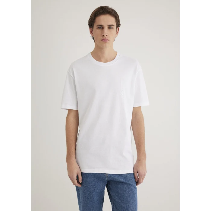 Mavi 0611313-620 Mavi Logo Sırt Baskılı Beyaz Tişört