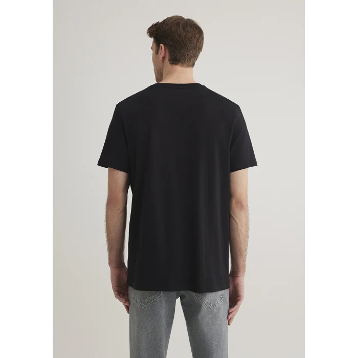 Mavi 066841-900 Mavi Jeans Baskılı Siyah Tişört