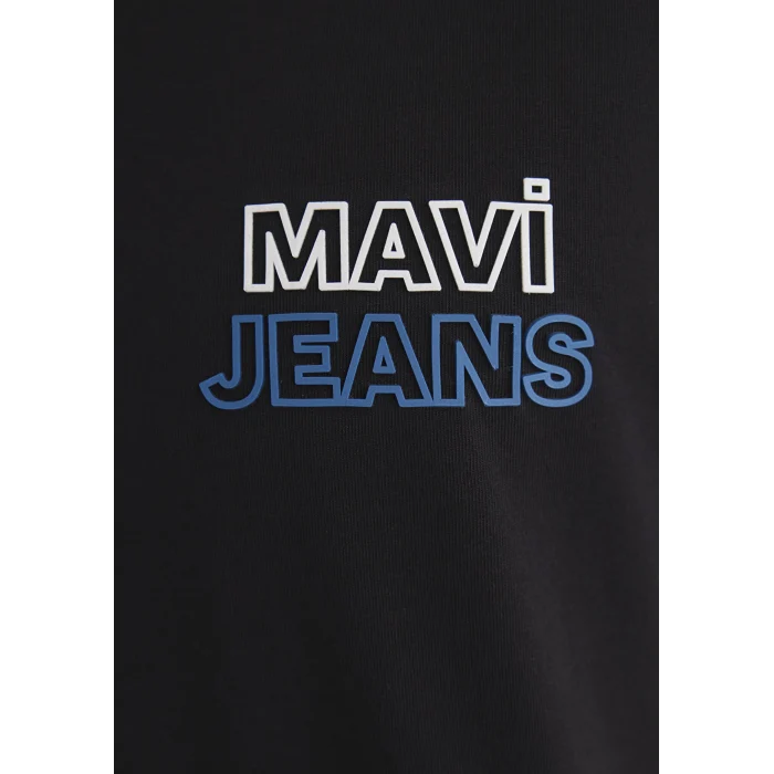 Mavi 066841-900 Mavi Jeans Baskılı Siyah Tişört