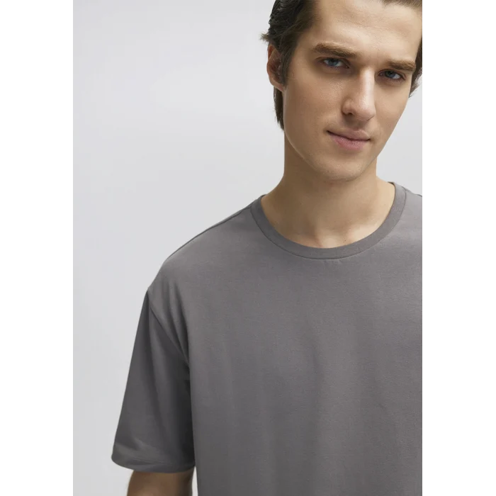 Mavi 0610136-80618 Stretch Gri Basic Tişört