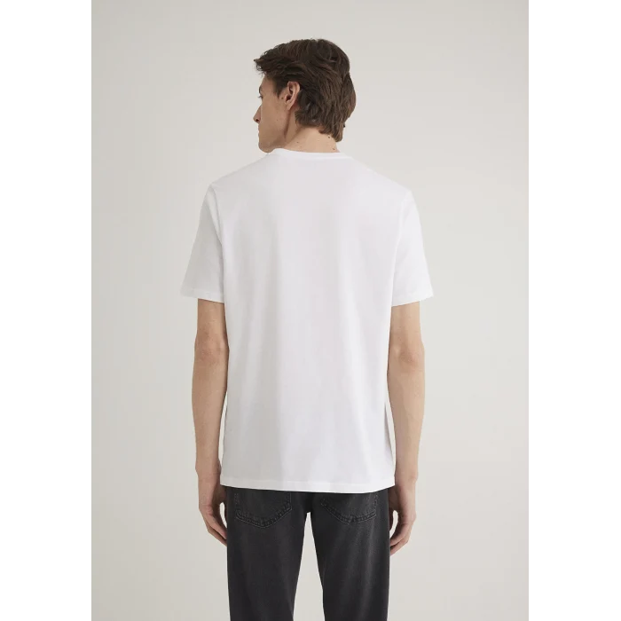 Mavi 067153-602 Siyah Miav Baskılı Beyaz Tişört