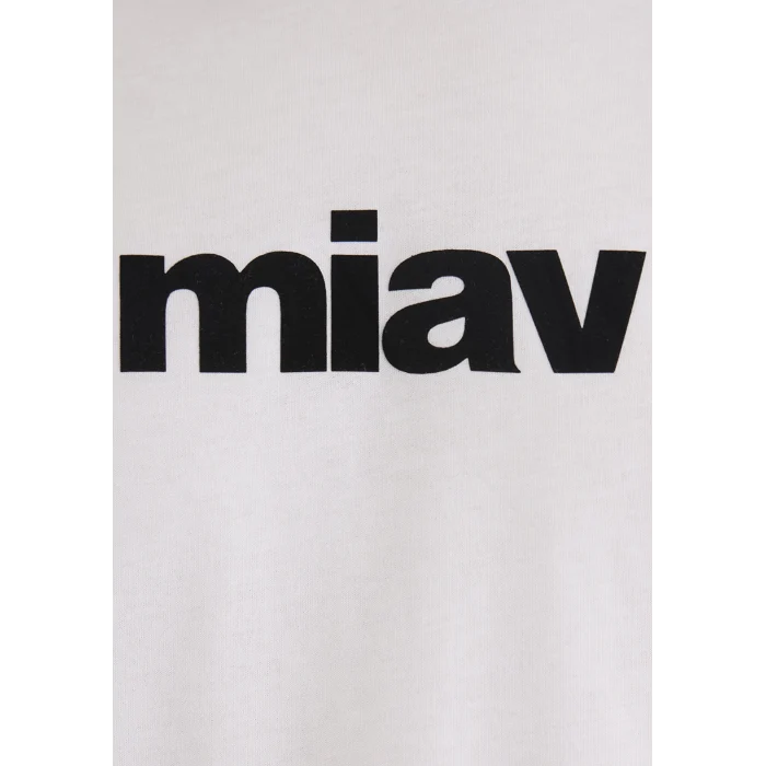 Mavi 067153-602 Siyah Miav Baskılı Beyaz Tişört