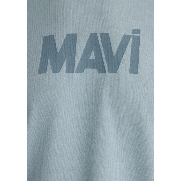 Mavi 066846-70838 Mavi Logo Baskılı Mavi Tişört