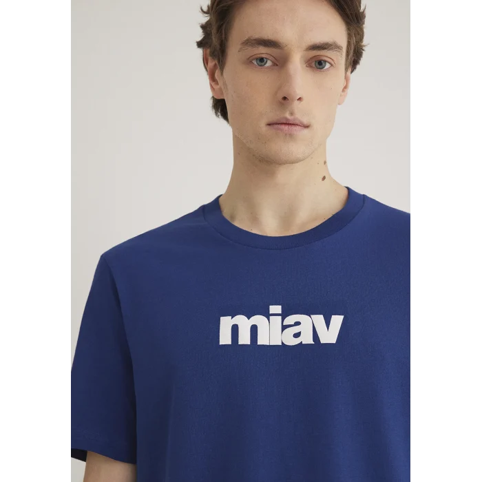 Mavi 067153-70722 Miav Baskılı Lacivert Tişört