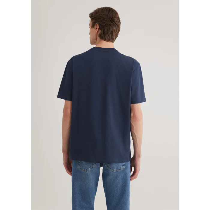 Mavi 0612468-70490 Mavi Baskılı Lacivert Tişört