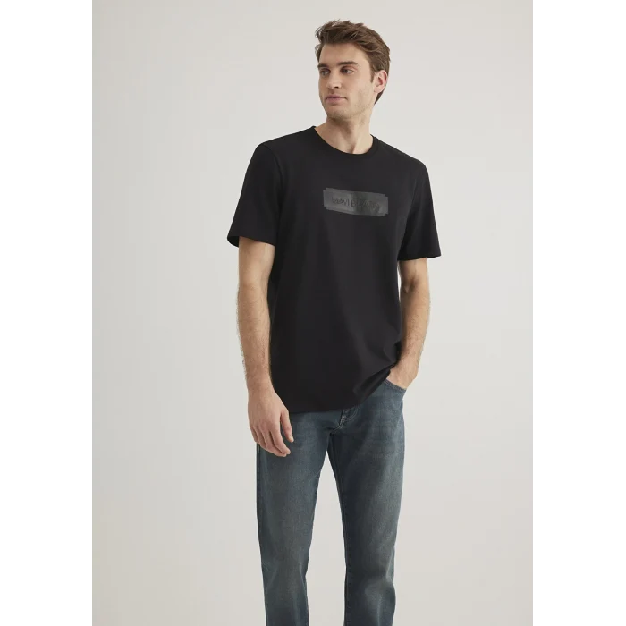 Mavi 0612528-900 Mavi Black Baskılı Siyah Tişört