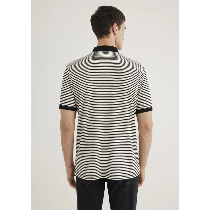 Mavi 0611843-70055 Mavi Black Çizgili Polo Tişört