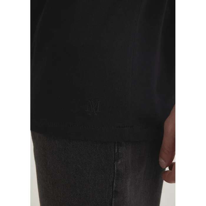 Mavi 064019-20933 Yaka Detaylı Siyah Tişört