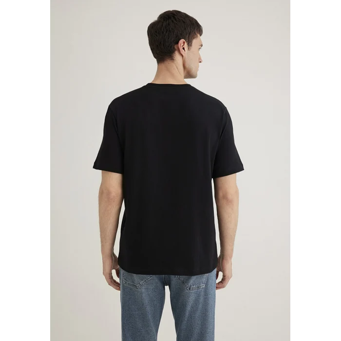 Mavi 0612644-900 Mavi Black Nakışlı Siyah Tişört