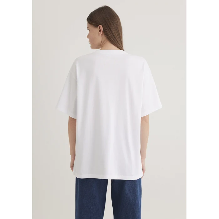 Mavi 1600843-70000 Mavi Logo Baskılı Beyaz Tişört