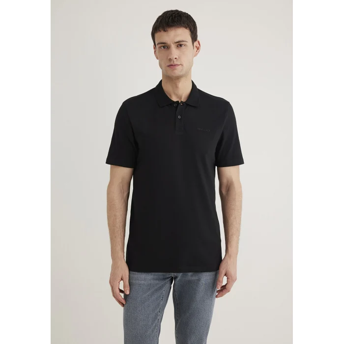 Mavi 0611837-900 Siyah TENCEL TM Polo Tişört